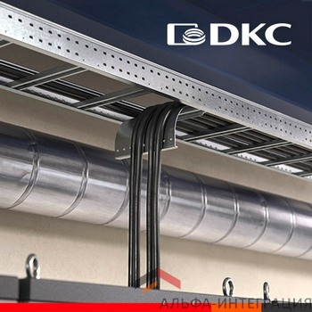 Новинка DKC — пластина для спуска кабеля с лестничных лотков